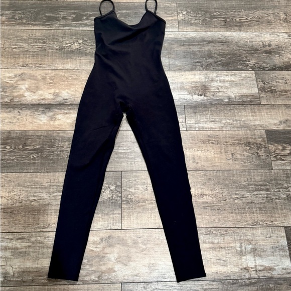ALO Airbrush one and done onsie Black Women's Leggings Jumpsuit - Picture 10 of 11